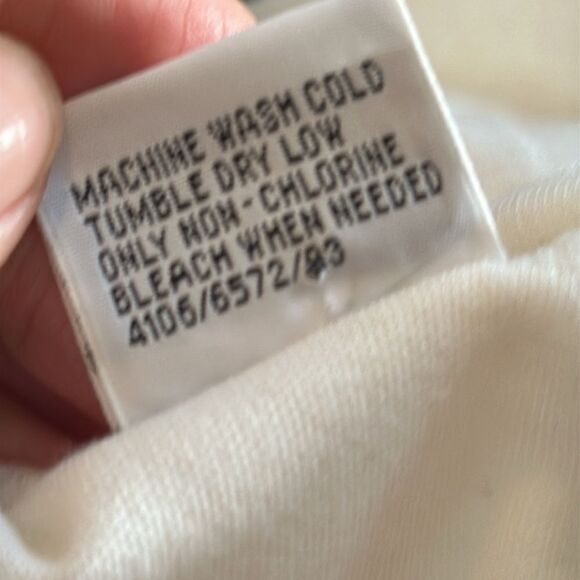 Vintage Transform KM white polyester/cotton mock turtleneck dickie - Picture 5 of 5